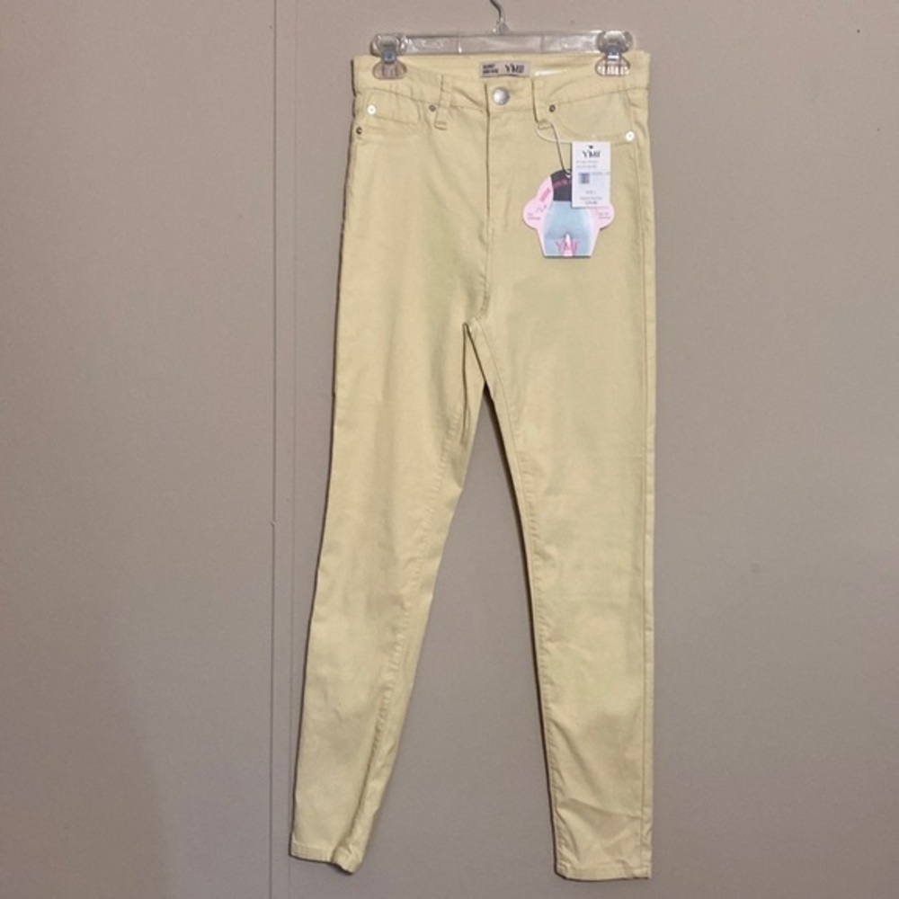 YMI skinny high rise‎ size large nwt 13”waist 11”rise 28”inseam
